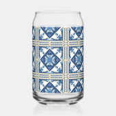 タイル地中海の,ポルトガル語, Azulejo, Majolica ガラス缶 (裏面)