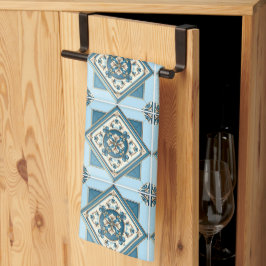 タイル地中海の，ポルトガル語， Azulejo, Majolica キッチンタオル