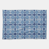 タイル地中海の，ポルトガル語， Azulejo, Majolica キッチンタオル (横)