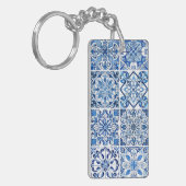 タイル地中海の,ポルトガル語, Azulejo, Majolica キーホルダー (正面左)