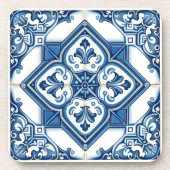 タイル地中海の,ポルトガル語, Azulejo, Majolica コースター (正面)