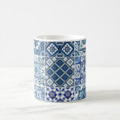 タイル地中海の，ポルトガル語， Azulejo, Majolica コーヒーマグカップ (中央)