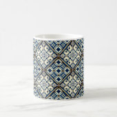 タイル地中海の，ポルトガル語， Azulejo, Majolica コーヒーマグカップ (中央)