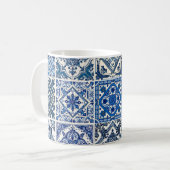 タイル地中海の，ポルトガル語， Azulejo, Majolica コーヒーマグカップ (正面左)