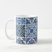 タイル地中海の，ポルトガル語， Azulejo, Majolica コーヒーマグカップ (左)