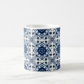 タイル地中海の，ポルトガル語， Azulejo, Majolica コーヒーマグカップ (中央)