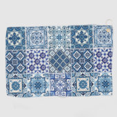 タイル地中海の，ポルトガル語， Azulejo, Majolica ゴルフタオル (横)
