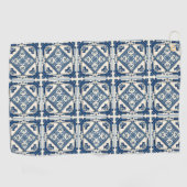 タイル地中海の，ポルトガル語， Azulejo, Majolica ゴルフタオル (横)