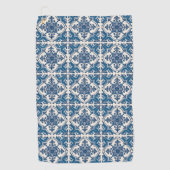 タイル地中海の，ポルトガル語， Azulejo, Majolica ゴルフタオル (正面)