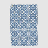 タイル地中海の，ポルトガル語， Azulejo, Majolica ゴルフタオル (正面)