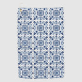 タイル地中海の，ポルトガル語， Azulejo, Majolica ゴルフタオル (正面)