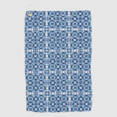 タイル地中海の，ポルトガル語， Azulejo, Majolica ゴルフタオル (正面)