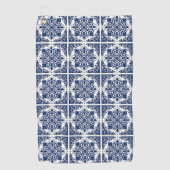 タイル地中海の，ポルトガル語， Azulejo, Majolica ゴルフタオル (正面)