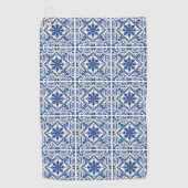 タイル地中海の，ポルトガル語， Azulejo, Majolica ゴルフタオル (正面)