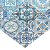 タイル地中海の，ポルトガル語， Azulejo, Majolica ショートテーブルランナー (コーナー)