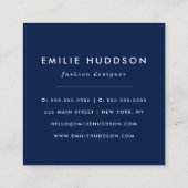 タイル地中海の，ポルトガル語， Azulejo, Majolica スクエア名刺 (裏面)