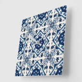 タイル地中海の，ポルトガル語， Azulejo, Majolica スクエア壁時計 (傾斜)