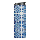 タイル地中海の,ポルトガル語, Azulejo, Majolica タンブラー (回転左)