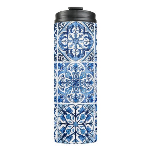 タイル地中海の，ポルトガル語， Azulejo, Majolica タンブラー (正面)