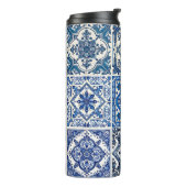 タイル地中海の,ポルトガル語, Azulejo, Majolica タンブラー (回転左)