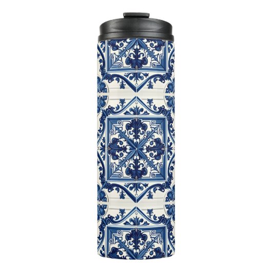 タイル地中海の，ポルトガル語， Azulejo, Majolica タンブラー (正面)