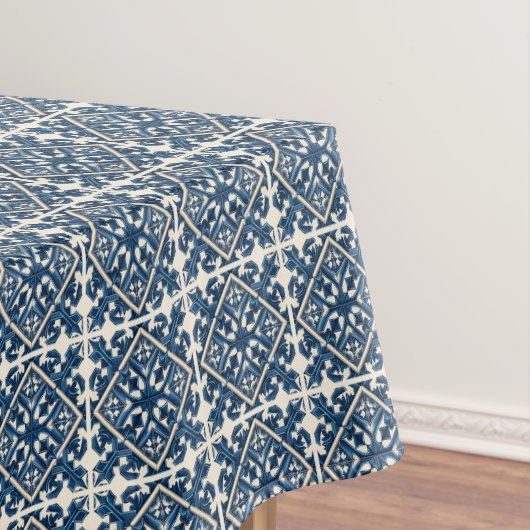 タイル地中海の,ポルトガル語, Azulejo, Majolica テーブルクロス (インサイチュ)