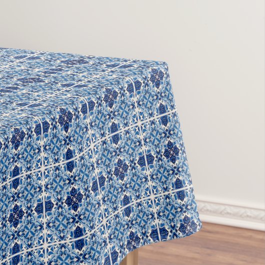 タイル地中海の,ポルトガル語, Azulejo, Majolica テーブルクロス (インサイチュ)