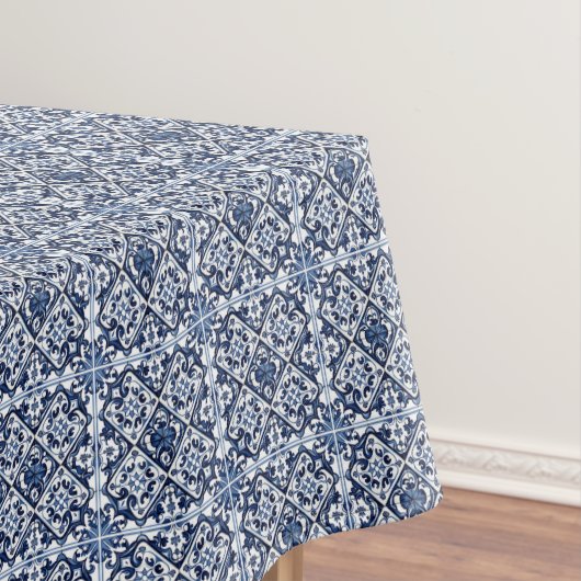 タイル地中海の,ポルトガル語, Azulejo, Majolica テーブルクロス (インサイチュ)