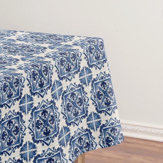 タイル地中海の，ポルトガル語， Azulejo, Majolica テーブルクロス (インサイチュ)