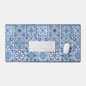 タイル地中海の，ポルトガル語， Azulejo, Majolica デスクマット (キーボード&マウス)