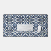 タイル地中海の，ポルトガル語， Azulejo, Majolica デスクマット (キーボード&マウス)