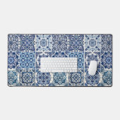 タイル地中海の，ポルトガル語， Azulejo, Majolica デスクマット (キーボード&マウス)