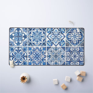 タイル地中海の,ポルトガル語, Azulejo, Majolica デスクマット