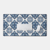 タイル地中海の，ポルトガル語， Azulejo, Majolica デスクマット (キーボード&マウス)