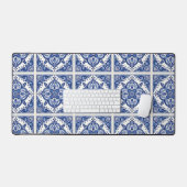 タイル地中海の，ポルトガル語， Azulejo, Majolica デスクマット (キーボード&マウス)