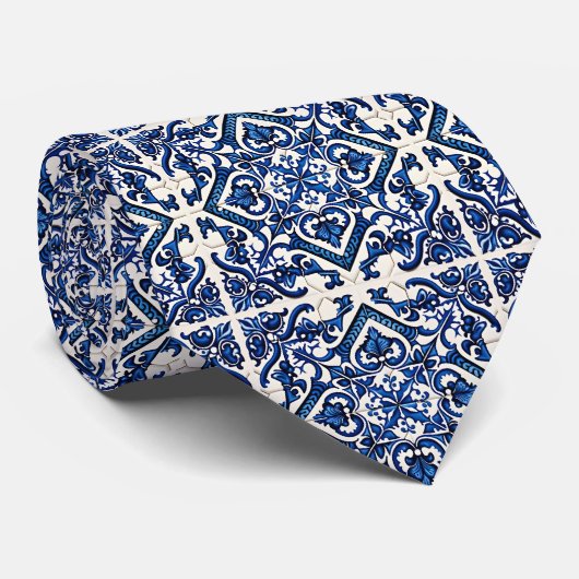 タイル地中海の，ポルトガル語， Azulejo, Majolica ネクタイ (ロール)