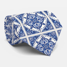 タイル地中海の，ポルトガル語， Azulejo, Majolica ネクタイ