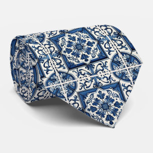 タイル地中海の,ポルトガル語, Azulejo, Majolica ネクタイ