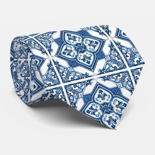 タイル地中海の，ポルトガル語， Azulejo, Majolica ネクタイ (ロール)