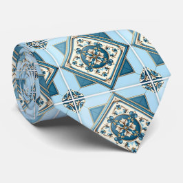 タイル地中海の，ポルトガル語， Azulejo, Majolica ネクタイ
