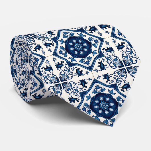 タイル地中海の，ポルトガル語， Azulejo, Majolica ネクタイ (ロール)