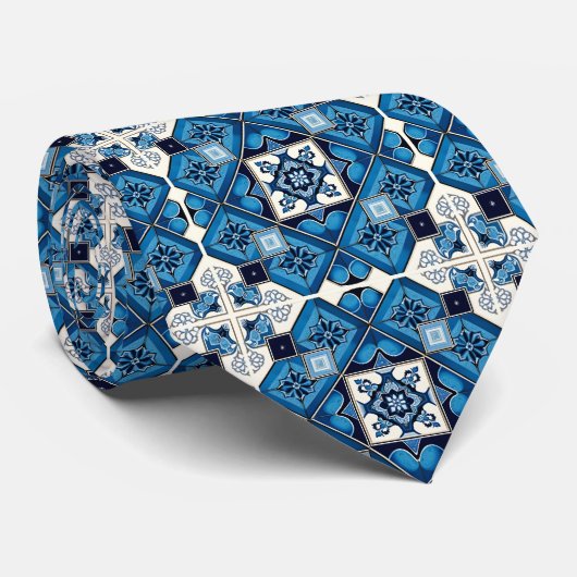 タイル地中海の，ポルトガル語， Azulejo, Majolica ネクタイ (ロール)