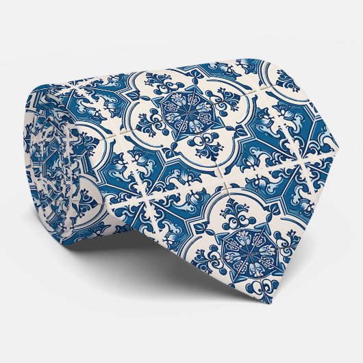 タイル地中海の，ポルトガル語， Azulejo, Majolica ネクタイ (ロール)
