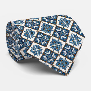 タイル地中海の,ポルトガル語, Azulejo, Majolica ネクタイ