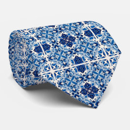 タイル地中海の，ポルトガル語， Azulejo, Majolica ネクタイ
