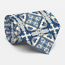 タイル地中海の，ポルトガル語， Azulejo, Majolica ネクタイ