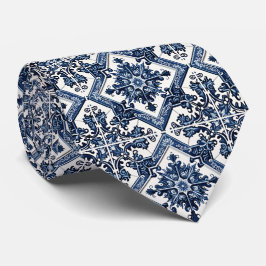 タイル地中海の，ポルトガル語， Azulejo, Majolica ネクタイ