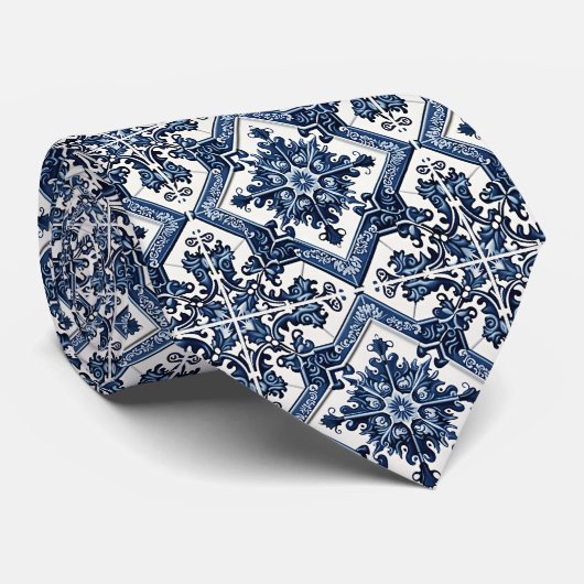 タイル地中海の，ポルトガル語， Azulejo, Majolica ネクタイ (ロール)