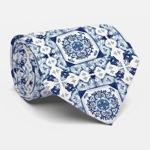 タイル地中海の,ポルトガル語, Azulejo, Majolica ネクタイ