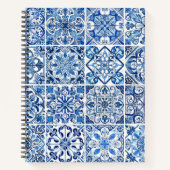 タイル地中海の,ポルトガル語, Azulejo, Majolica ノートブック (正面)